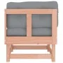 Corner sofas with cushions 2 pcs solid wood Douglas fir by vidaXL, Modular outdoor sofas - Ref: Foro24-825455, Price: 141,64 ...