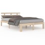 Solid wood bed frame 140x200 cm by vidaXL, Beds and slatted bases - Ref: Foro24-814754, Price: 130,95 €, Discount: %