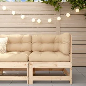 Corner sofa with solid pine wood cushions by vidaXL, Modular outdoor sofas - Ref: Foro24-825541, Price: 93,09 €, Discount: %