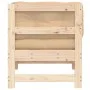 Corner sofa with solid pine wood cushions by vidaXL, Modular outdoor sofas - Ref: Foro24-825541, Price: 93,09 €, Discount: %