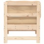 Ecksofa mit Kissen aus massivem Kiefernholz von vidaXL, Modulare Sofas für den Außenbereich - Ref: Foro24-825541, Preis: 94,8...