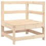 Corner sofa with solid pine wood cushions by vidaXL, Modular outdoor sofas - Ref: Foro24-825541, Price: 93,09 €, Discount: %