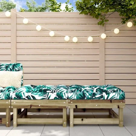 Garden stools with cushions 2 pcs impregnated pine wood by vidaXL, Modular outdoor sofas - Ref: Foro24-825470, Price: 103,70 ...
