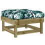 Garden stools with cushions 2 pcs impregnated pine wood by vidaXL, Modular outdoor sofas - Ref: Foro24-825470, Price: 104,65 ...