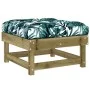 Garden stools with cushions 2 pcs impregnated pine wood by vidaXL, Modular outdoor sofas - Ref: Foro24-825470, Price: 103,70 ...