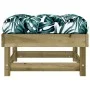 Garden stools with cushions 2 pcs impregnated pine wood by vidaXL, Modular outdoor sofas - Ref: Foro24-825470, Price: 103,70 ...