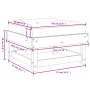 Garden stools with cushions 2 pcs impregnated pine wood by vidaXL, Modular outdoor sofas - Ref: Foro24-825470, Price: 104,65 ...