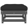 Garden stools with cushions 2 pcs solid gray pine wood by vidaXL, Modular outdoor sofas - Ref: Foro24-825466, Price: 201,39 €...