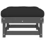 Garden stools with cushions 2 pcs solid gray pine wood by vidaXL, Modular outdoor sofas - Ref: Foro24-825466, Price: 198,38 €...