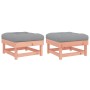 Garden stools with cushions 2 pcs Douglas fir wood by vidaXL, Modular outdoor sofas - Ref: Foro24-825469, Price: 154,54 €, Di...