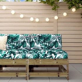 Central sofa with impregnated pine wood cushions by vidaXL, Modular outdoor sofas - Ref: Foro24-825554, Price: 69,71 €, Disco...