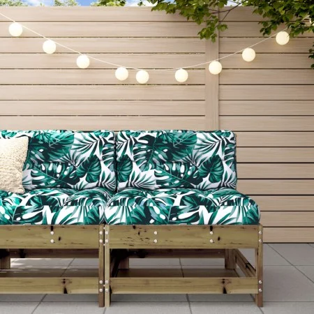 Central sofa with impregnated pine wood cushions by vidaXL, Modular outdoor sofas - Ref: Foro24-825554, Price: 69,71 €, Disco...