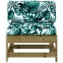 Central sofa with impregnated pine wood cushions by vidaXL, Modular outdoor sofas - Ref: Foro24-825554, Price: 69,71 €, Disco...