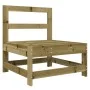 Mittelsofa mit Kissen aus imprägniertem Kiefernholz von vidaXL, Modulare Sofas für den Außenbereich - Ref: Foro24-825554, Pre...