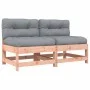 Central sofas with cushions 2 pcs solid wood Douglas fir by vidaXL, Modular outdoor sofas - Ref: Foro24-825581, Price: 141,57...