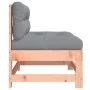 Central sofas with cushions 2 pcs solid wood Douglas fir by vidaXL, Modular outdoor sofas - Ref: Foro24-825581, Price: 141,57...