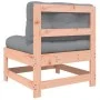 Central sofas with cushions 2 pcs solid wood Douglas fir by vidaXL, Modular outdoor sofas - Ref: Foro24-825581, Price: 141,57...