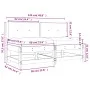 Central sofas with cushions 2 pcs solid wood Douglas fir by vidaXL, Modular outdoor sofas - Ref: Foro24-825581, Price: 141,57...