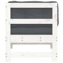 Corner sofa with solid white pine wood cushions by vidaXL, Modular outdoor sofas - Ref: Foro24-825542, Price: 96,15 €, Discou...