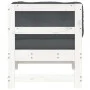 Corner sofa with solid white pine wood cushions by vidaXL, Modular outdoor sofas - Ref: Foro24-825542, Price: 92,03 €, Discou...