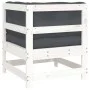 Corner sofa with solid white pine wood cushions by vidaXL, Modular outdoor sofas - Ref: Foro24-825542, Price: 92,03 €, Discou...