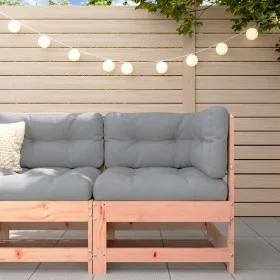 Corner sofa with solid Douglas fir wood cushions by vidaXL, Modular outdoor sofas - Ref: Foro24-825546, Price: 120,92 €, Disc...