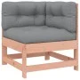 Corner sofa with solid Douglas fir wood cushions by vidaXL, Modular outdoor sofas - Ref: Foro24-825546, Price: 120,92 €, Disc...