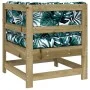 Corner sofa with cushions made of impregnated pine wood by vidaXL, Modular outdoor sofas - Ref: Foro24-825547, Price: 138,63 ...