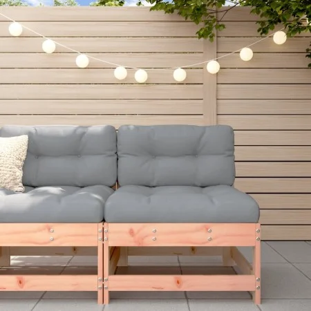 Central sofa with solid Douglas fir wood cushions by vidaXL, Modular outdoor sofas - Ref: Foro24-825553, Price: 117,02 €, Dis...