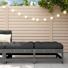 Garden stools with cushions 2 pcs solid pine wood gray by vidaXL, Modular outdoor sofas - Ref: Foro24-825585, Price: 128,28 €...