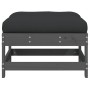 Garden stools with cushions 2 pcs solid pine wood gray by vidaXL, Modular outdoor sofas - Ref: Foro24-825585, Price: 129,57 €...