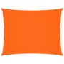 Toldo de vela rectangular tela oxford naranja 5x6 m