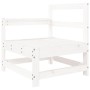 Garden armchair with solid white pine wood cushions by vidaXL, Modular outdoor sofas - Ref: Foro24-825570, Price: 108,13 €, D...