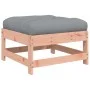 Garden stool with cushion solid Douglas fir wood by vidaXL, Modular outdoor sofas - Ref: Foro24-825560, Price: 45,19 €, Disco...