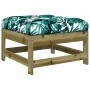 Garden stool with impregnated pine wood cushion by vidaXL, Modular outdoor sofas - Ref: Foro24-825561, Price: 62,29 €, Discou...