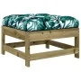 Garden stool with impregnated pine wood cushion by vidaXL, Modular outdoor sofas - Ref: Foro24-825561, Price: 62,29 €, Discou...
