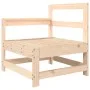 Gartensessel mit Kissen aus massivem Kiefernholz von vidaXL, Modulare Sofas für den Außenbereich - Ref: Foro24-825569, Preis:...