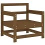 Kissen für Gartensessel, 2 Stück, massives Kiefernholz, honigbraun von vidaXL, Modulare Sofas für den Außenbereich - Ref: For...