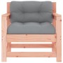 Garden armchairs and cushions 2 pcs solid wood Douglas fir by vidaXL, Modular outdoor sofas - Ref: Foro24-825567, Price: 153,...