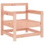 Sillones de jardín y cojines 2 uds madera maciza abeto Douglas de vidaXL, Sofás modulares de exterior - Ref: Foro24-825567, P...