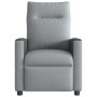Sillón reclinable de masaje eléctrico tela gris claro