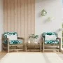 Gartensessel mit Kissen 2 Stück imprägniertes Kiefernholz von vidaXL, Modulare Sofas für den Außenbereich - Ref: Foro24-82556...