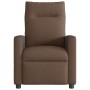 Sillón reclinable de masaje eléctrico tela marrón