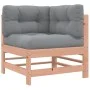 Corner sofa with solid Douglas fir wood cushions by vidaXL, Modular outdoor sofas - Ref: Foro24-825658, Price: 107,88 €, Disc...