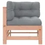 Ecksofa mit Kissen aus massivem Douglasienholz von vidaXL, Modulare Sofas für den Außenbereich - Ref: Foro24-825658, Preis: 1...