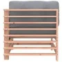 Ecksofa mit Kissen aus massivem Douglasienholz von vidaXL, Modulare Sofas für den Außenbereich - Ref: Foro24-825658, Preis: 1...