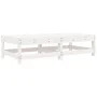 Garden stools with cushions 2 pcs solid white pine wood by vidaXL, Modular outdoor sofas - Ref: Foro24-825584, Price: 144,68 ...