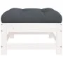 Garden stools with cushions 2 pcs solid white pine wood by vidaXL, Modular outdoor sofas - Ref: Foro24-825584, Price: 144,68 ...