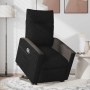 Sillón reclinable elevable tela negro