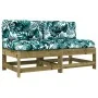 Central sofas with cushions 2 pcs impregnated pine wood by vidaXL, Modular outdoor sofas - Ref: Foro24-825582, Price: 130,55 ...